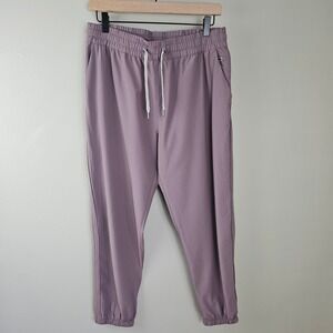Vuori Lightweight Weekend Jogger‎ Pants Sz L Mauve Purple Elastic Waist